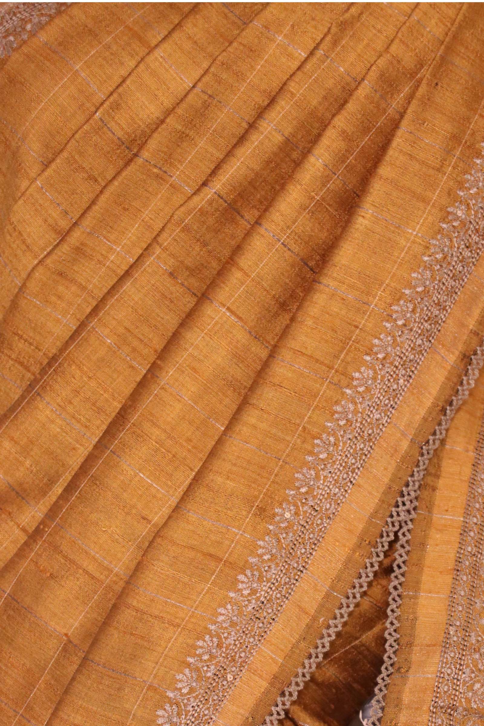 Handloom Pure Tussar Silk Saree AL209557